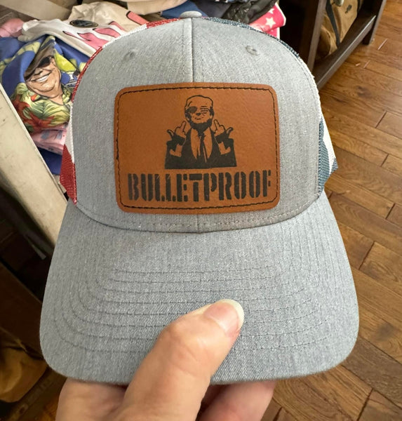 Bulletproof Trump Leather Patch Hat