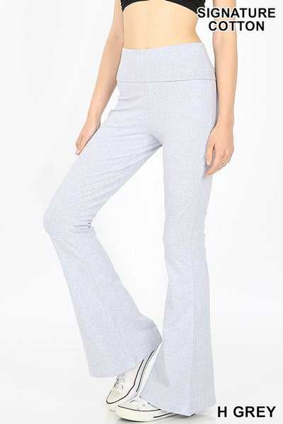Fold-Over Flare Yoga Pants – Summer Lush Boutique