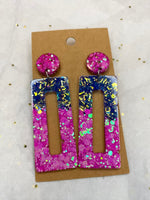 Multicolored Statement Earrings