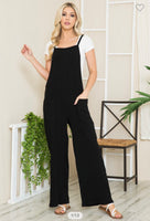 Wide Leg Overalls